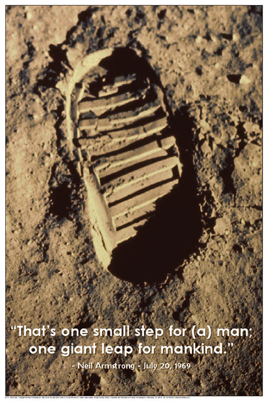 Footprint on the moon - One small step
